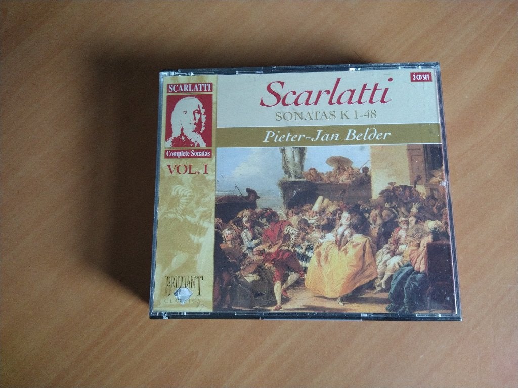 3-CD Scarlatti. Sonatas K 1 - 48. Pieter-Jan Belder, Ophalen of Verzenden, Classicisme, Zo goed als nieuw, Kamermuziek