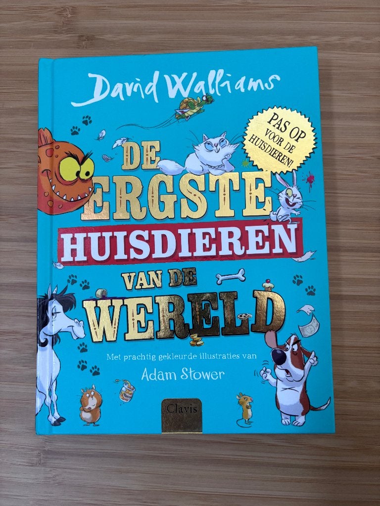 De Ergste Huisdieren van de Wereld - David Walliams, Boeken, Ophalen of Verzenden, Zo goed als nieuw, Fictie algemeen