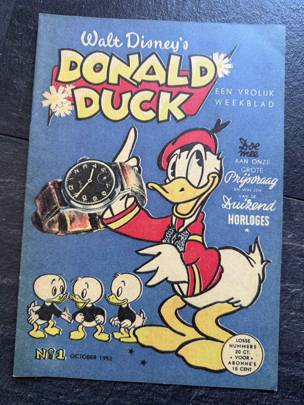 Donald Duck Weekblad nr. 1 uit 1952, Boeken, Ophalen of Verzenden, Zo goed als nieuw, Overige typen