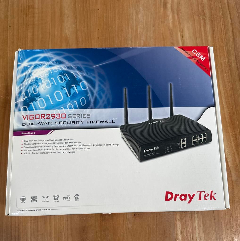 DrayTek Vigor 2930 Dual-WAN Security Firewall, Ophalen of Verzenden, Gebruikt, Router