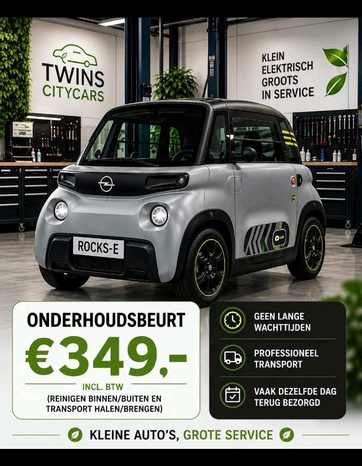 Onderhoudsbeurt /servicebeurt/maintenance Opel Rocks e, Ophalen