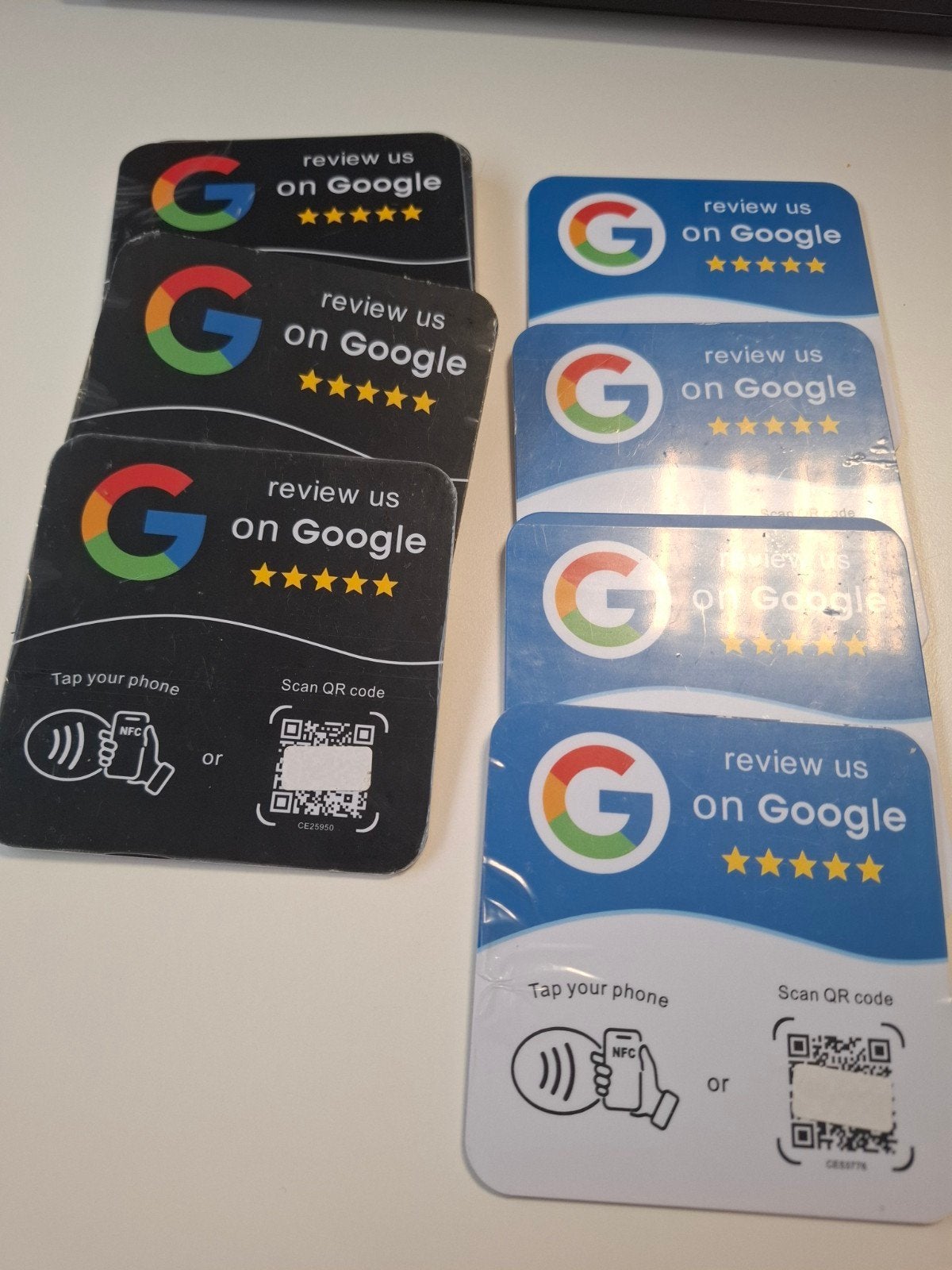 google review kaarten 12 stuks, Ophalen of Verzenden, Winkel, Super of Benzinepomp, Volle spaarkaart