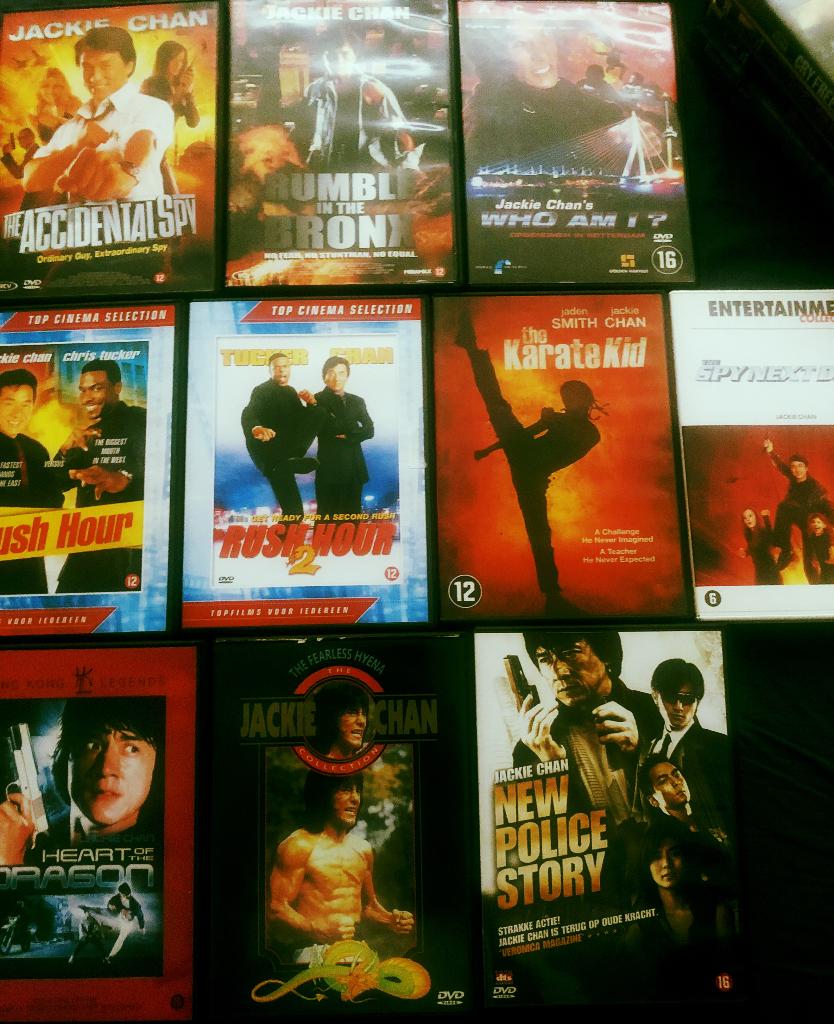 jackie chan collection 10 dvd , Vanaf 16 jaar, Ophalen, Gebruikt