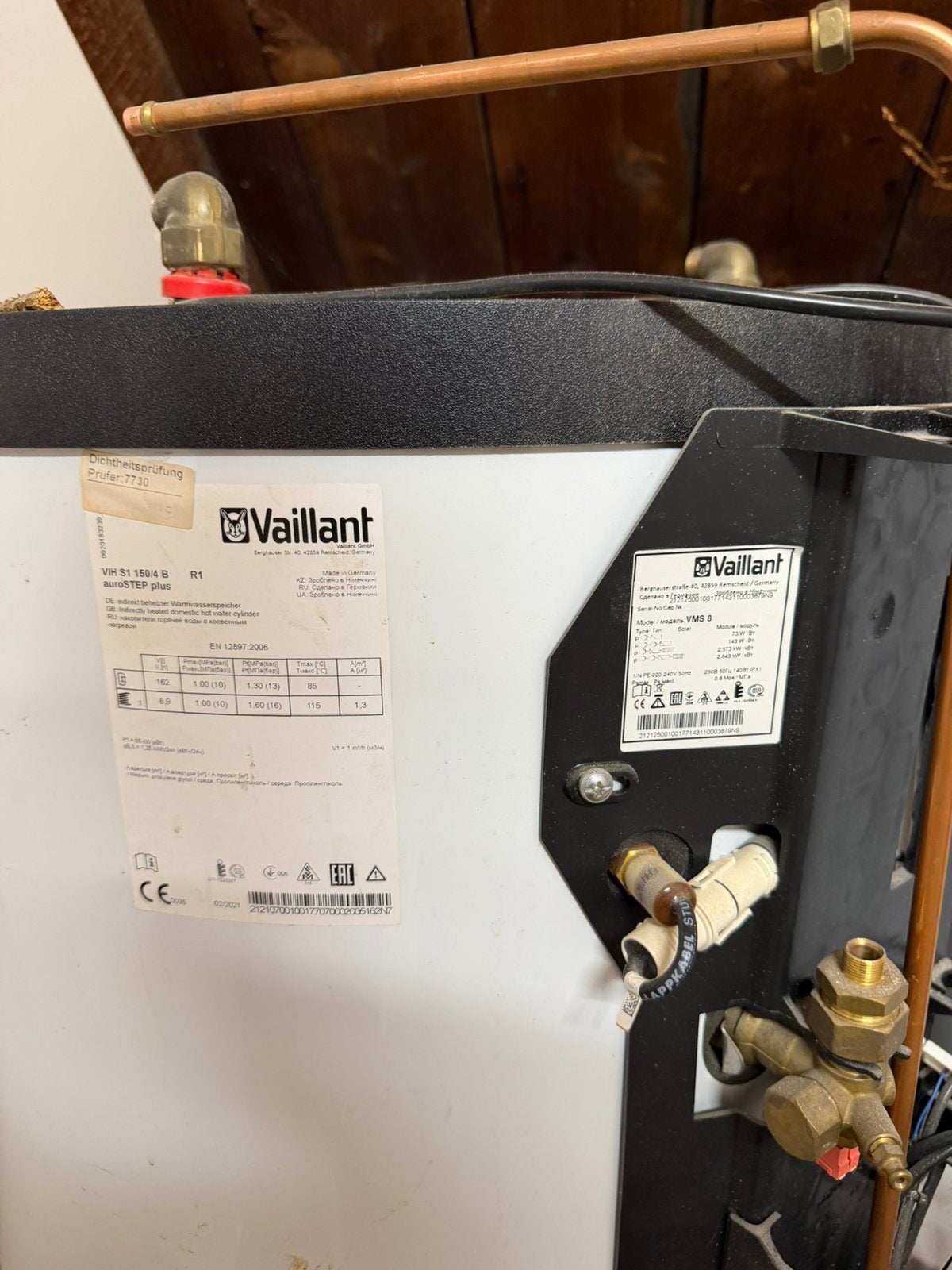 Zonnenboilersysteem, Ophalen, Gebruikt, 100 liter of meer, Boiler