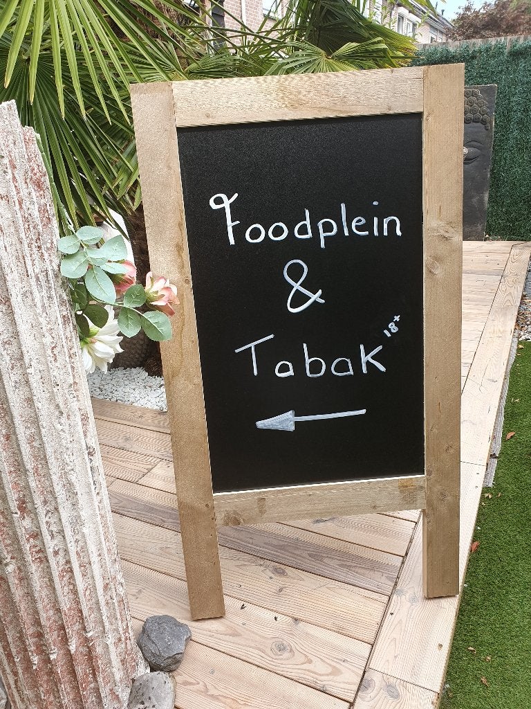 Horeca houten  reclame  krijt bord nieuw, Ophalen, Nieuw, Reclamebord