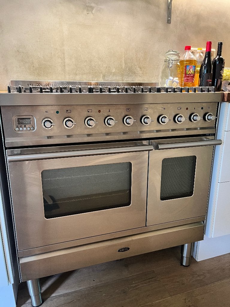 Boretti gasfornuis 90cm, Gebruikt, 60 cm of meer, Ophalen of Verzenden, Gas