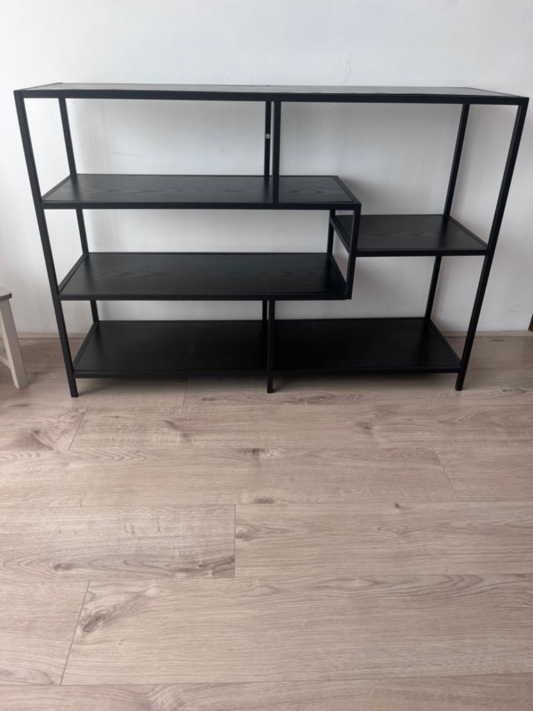 Stalen vakkenkast, Huis en Inrichting, Kasten | Dressoirs, Ophalen, Met plank(en), 100 tot 150 cm, Zo goed als nieuw