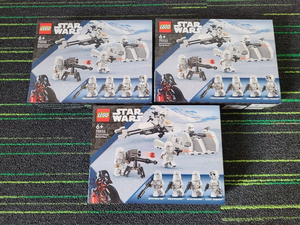 3x Lego star wars 75320 snowtrooper battlepacks, Ophalen of Verzenden, Nieuw, Overige merken