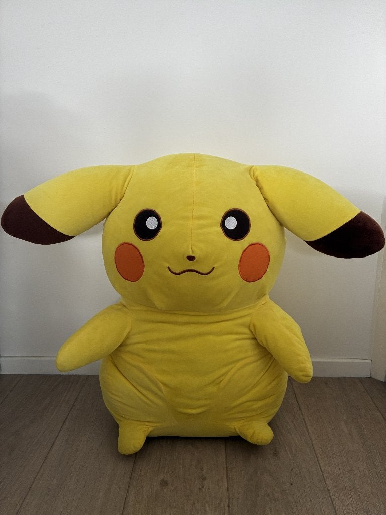 Super grote Pikachu Pokemon knuffel - als nieuw, Kinderen en Baby's, Speelgoed | Knuffels en Pluche, Geel, Overige typen, Ophalen of Verzenden