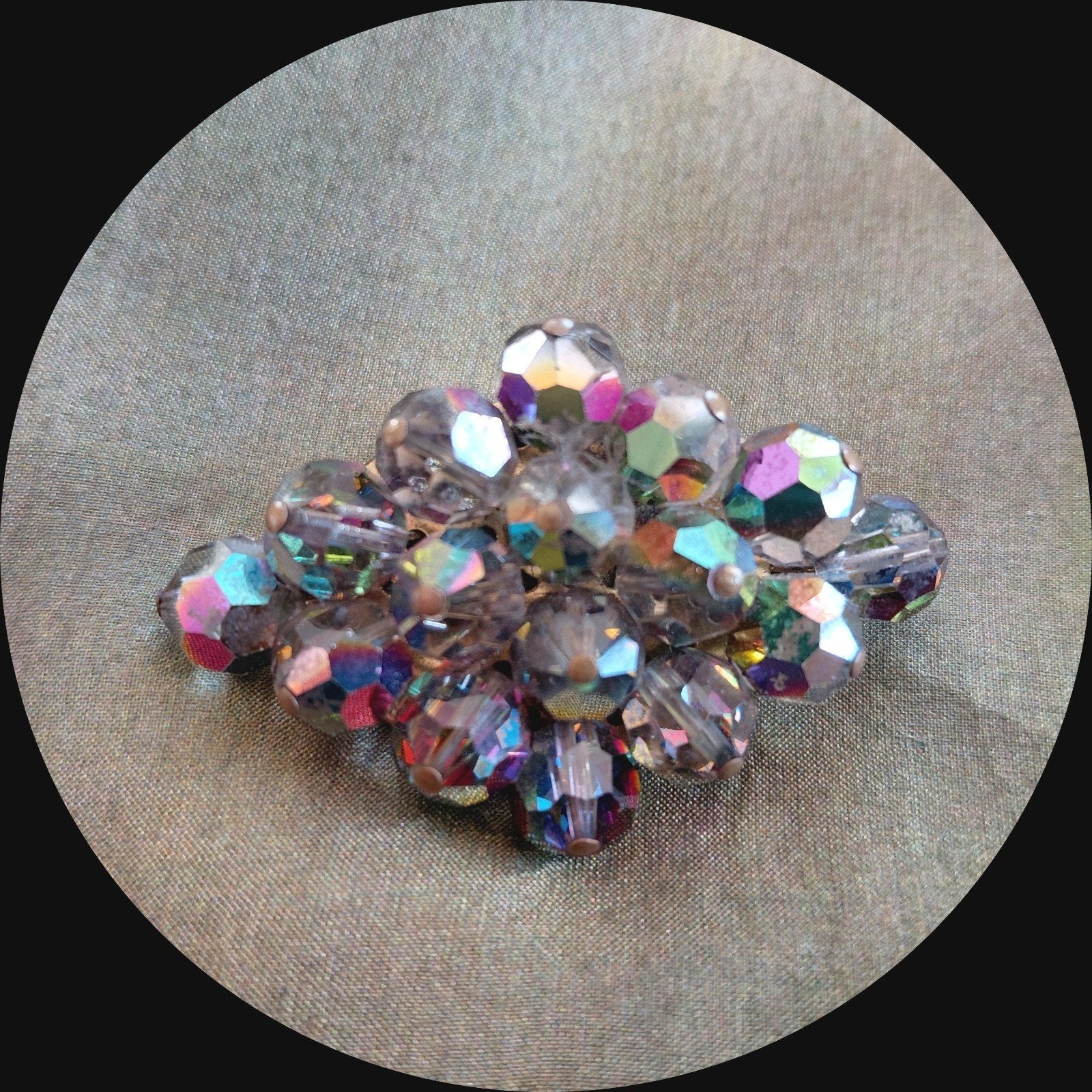 Aurora Borealis Broche, Jaren '60., Ophalen of Verzenden, Overige materialen, Broche