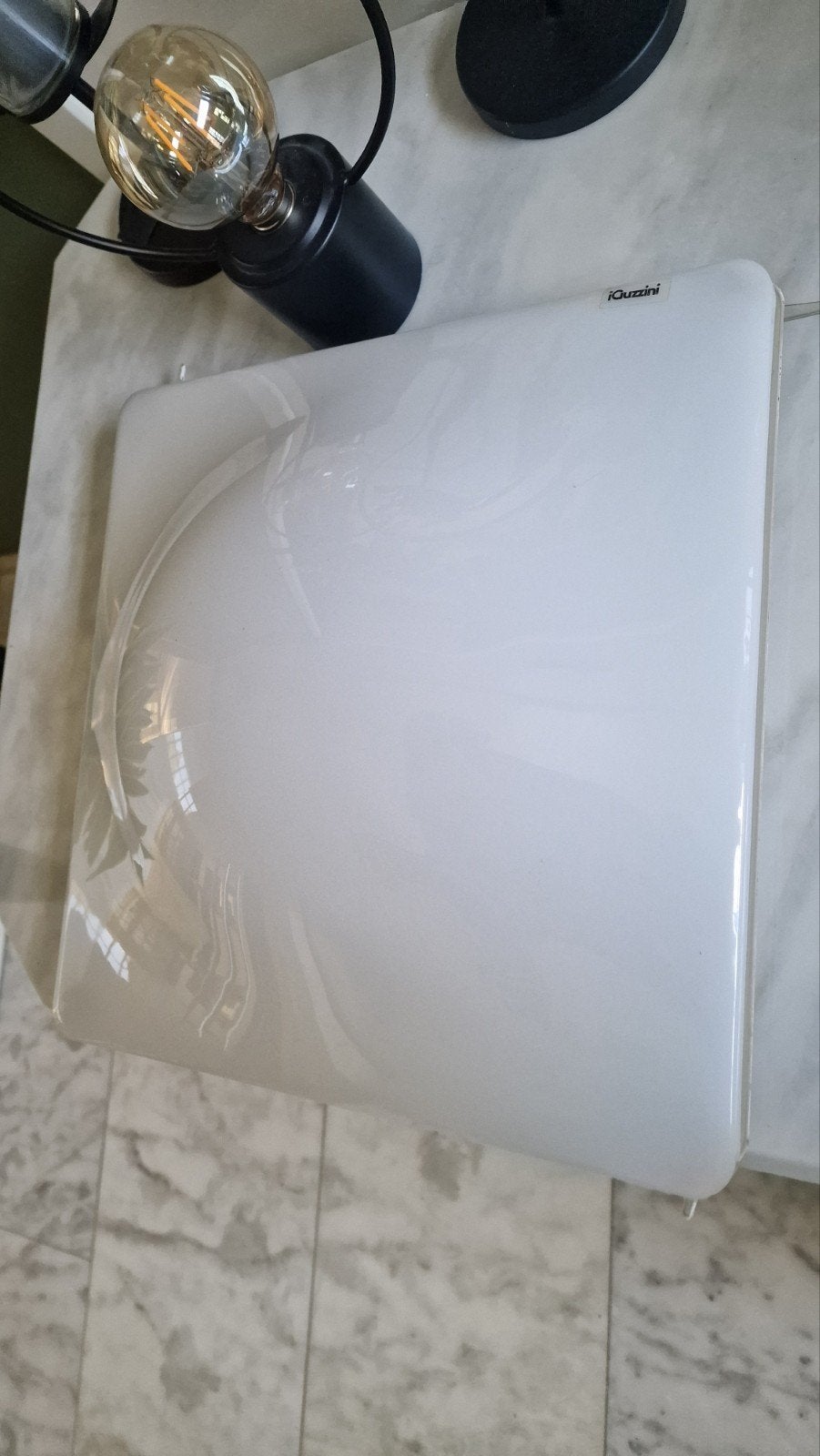 I Guzzini plafondlamp - Wit, vintage design, Ophalen, Wit, Overige merken, Kunststof