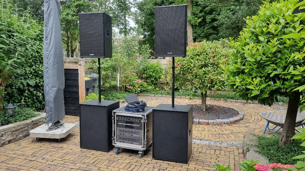 Speaker geluid set installatie Z.G.A.N P.A Geluid Band & Dj, Party speaker, Refurbished, Ophalen, 150 watt of meer