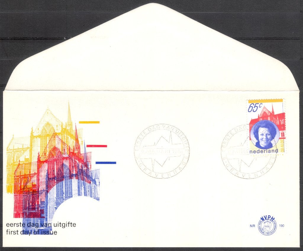 E190 - Beatrix koningin der Nederlanden 65 cent, Postzegels en Munten, Postzegels | Eerstedagenveloppen, Verzenden, Onbeschreven