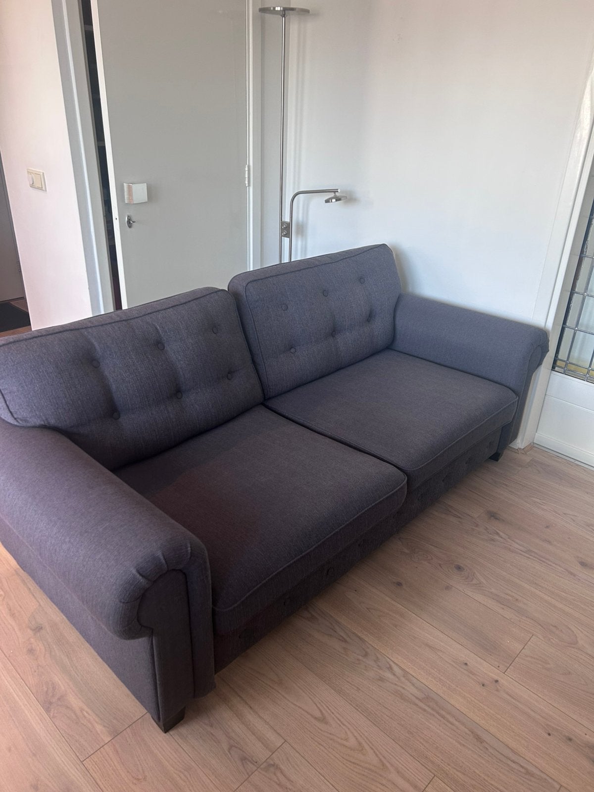 Grijze 2,5 zits, Huis en Inrichting, Ophalen, Gebruikt