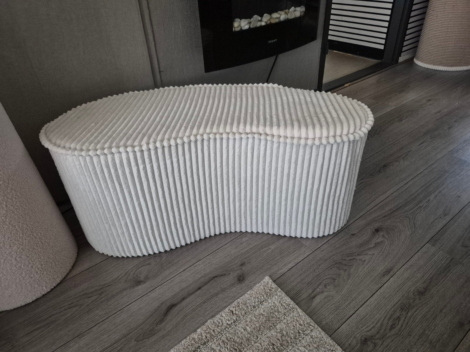 Prachtige zgan poef, Huis en Inrichting, Banken | Voetenbanken en Poefen, Ophalen, Minder dan 50 cm, Rond, Minder dan 50 cm