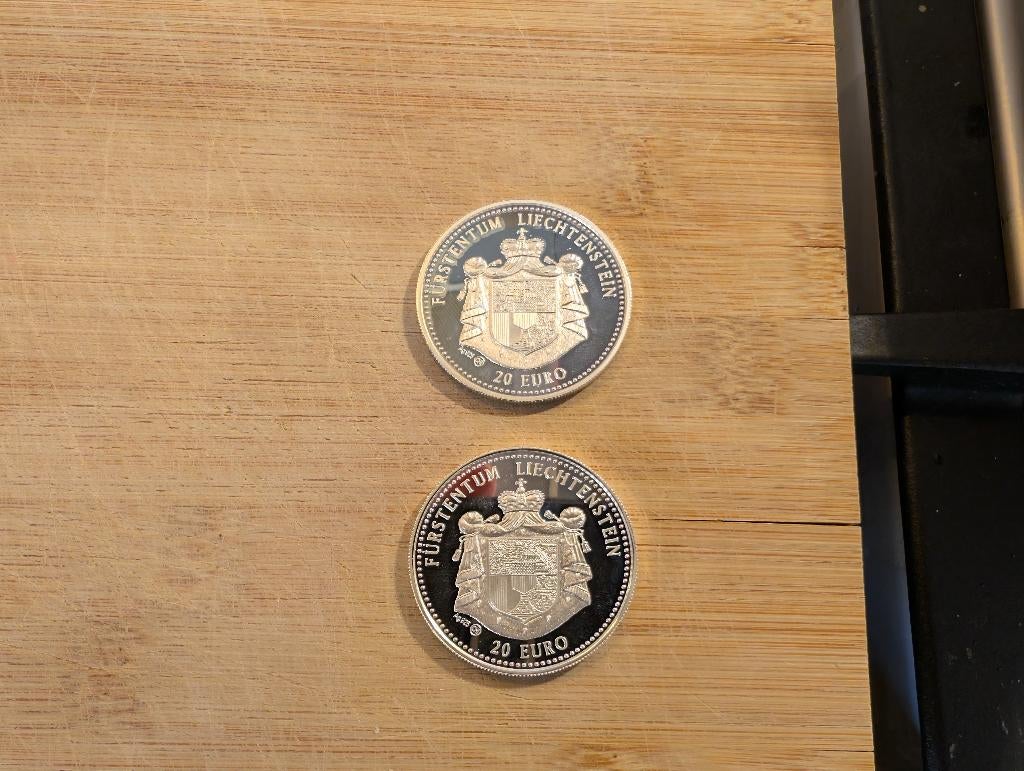 Zilveren munten, Ophalen of Verzenden, Overige landen, Setje, Zilver