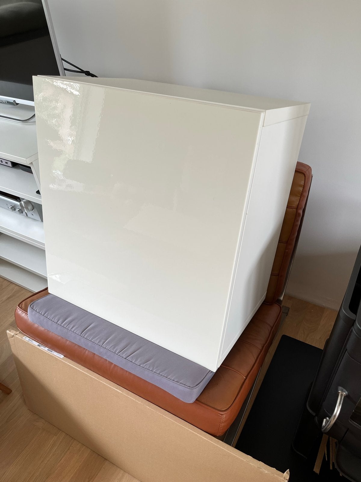 Witte IKEA kast met deur - Zo goed als nieuw, Ophalen, Overige materialen, 50 tot 100 cm, Zo goed als nieuw