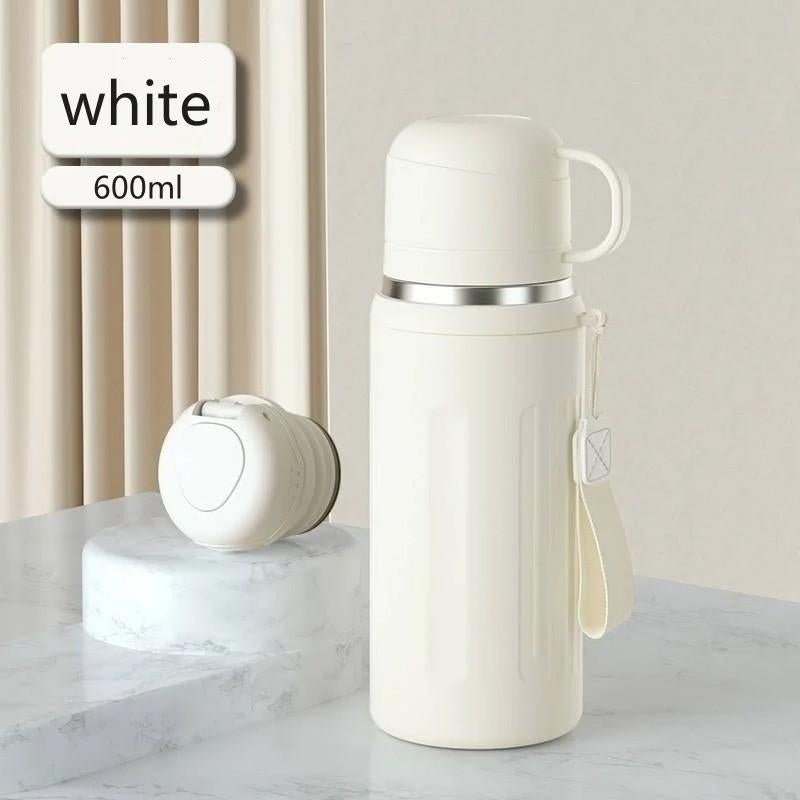 Luxe thermoskannen van RVS met vacuum (600ml)