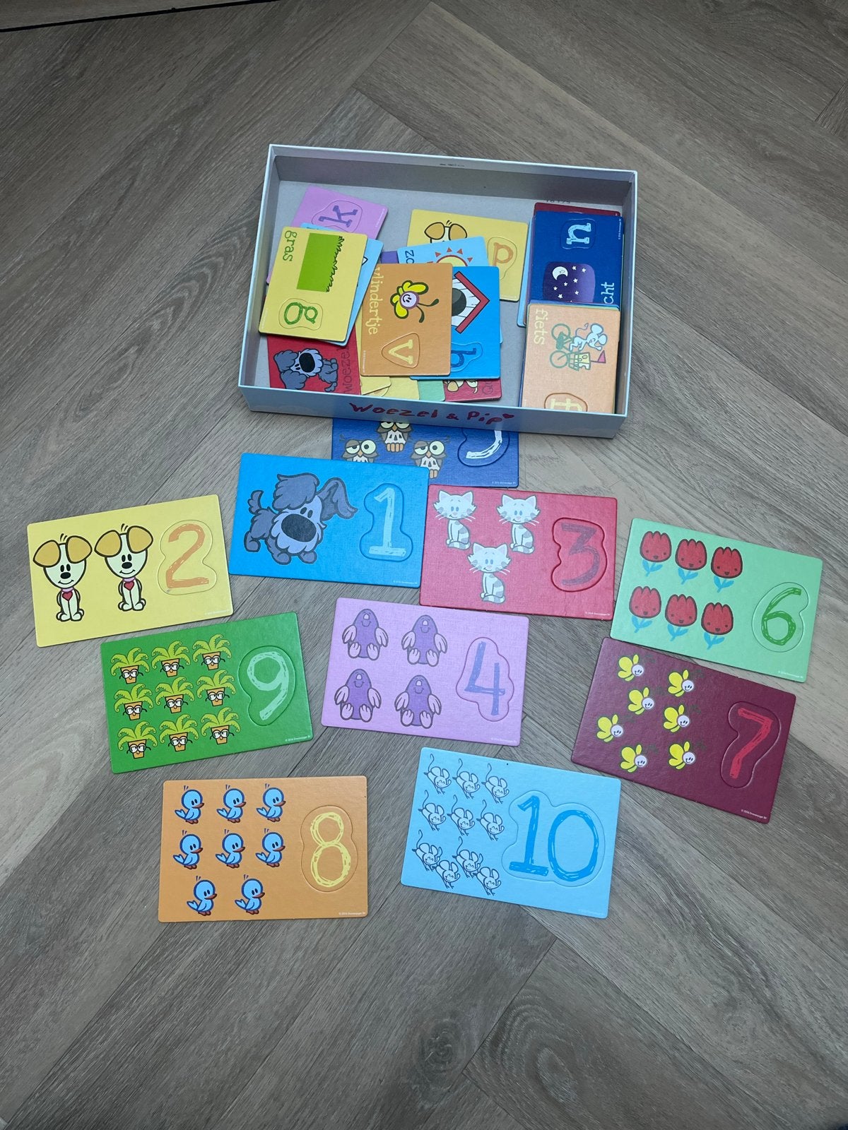 Woezel & Pip 123 + ABC Puzzels - Leerzaam en Compleet, Kinderen en Baby's, Ophalen, Zo goed als nieuw, Puzzelen