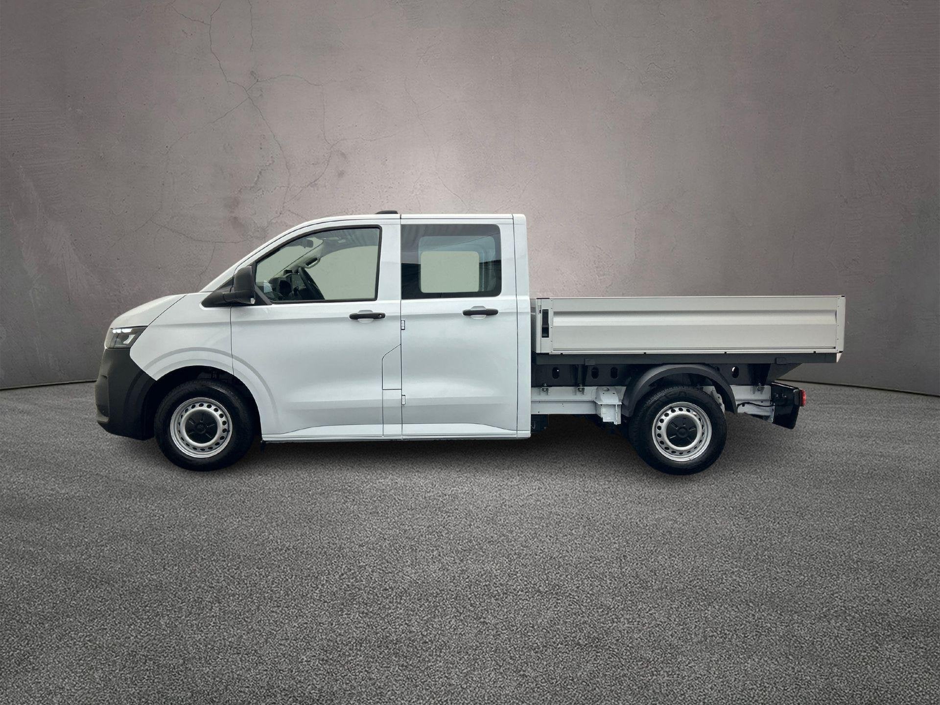 Volkswagen e-Transporter Pick-up Dubbele Cabine L2 136pk 71, Auto's, Volkswagen, Automaat, 71 kWh, Wit, 2470 kg