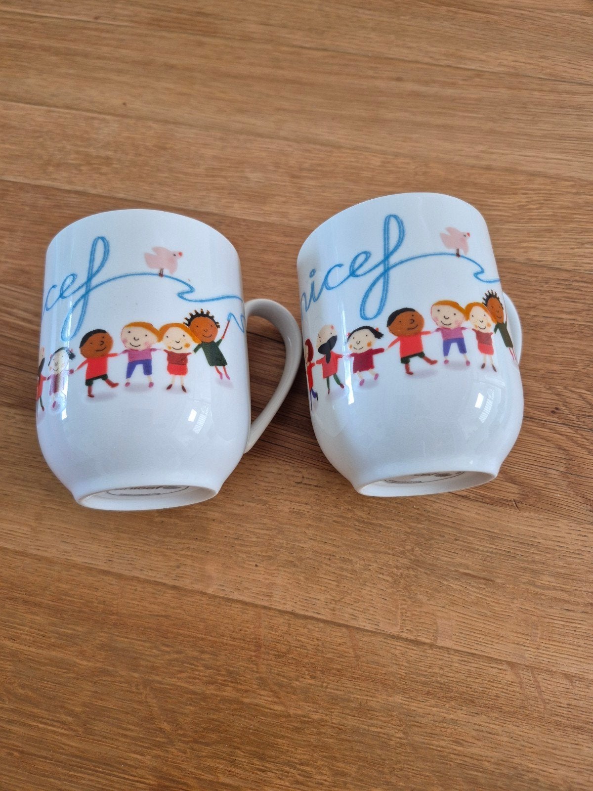 2 Unicef mokken, Ophalen, Aardewerk, Overige stijlen, Kop(pen) en/of Schotel(s)
