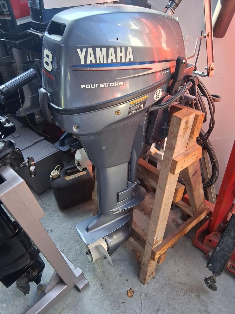 Yamaha 8 pk, high thrust, e-start, Watersport en Boten, Buiten- en Binnenboordmotoren, Zo goed als nieuw, Benzine, 5 tot 10 pk