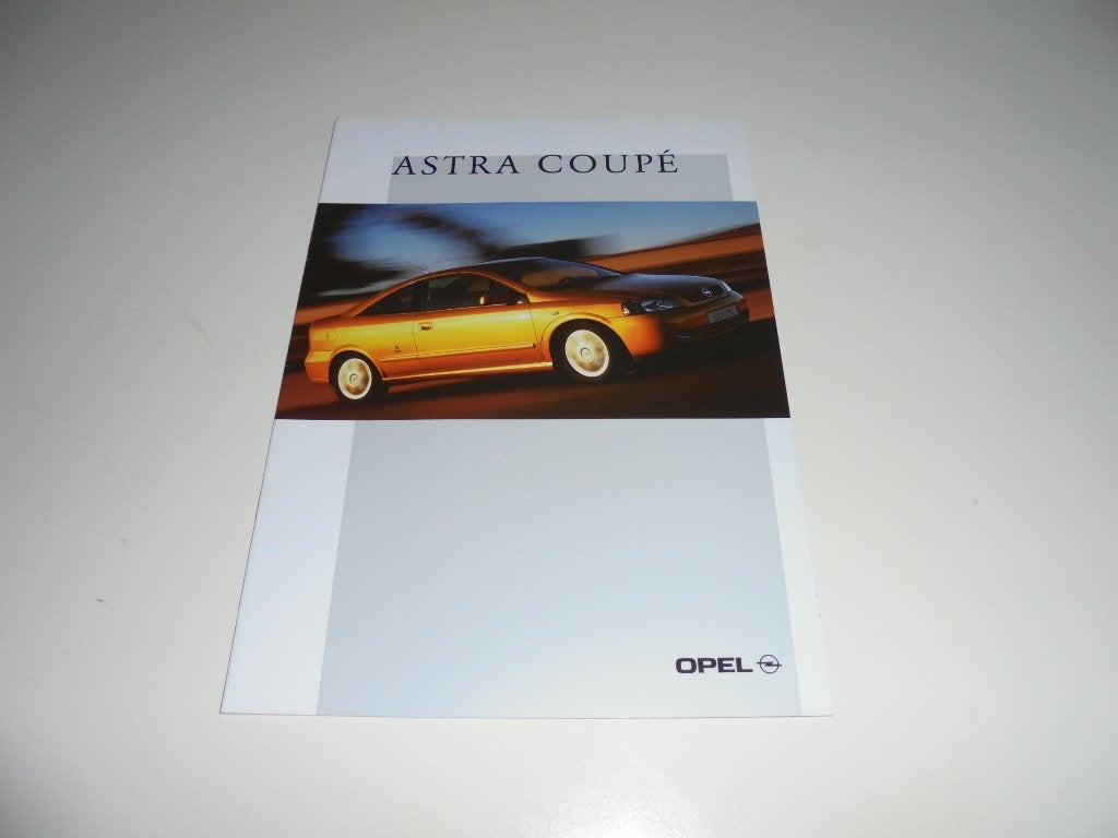 brochure Opel Astra Coupé  2001, Ophalen of Verzenden, Nieuw, Opel