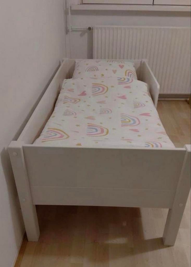 Peuterbed Wehkamp met IKEA matras 70x150, Ophalen, Gebruikt, 70 tot 85 cm, 140 tot 160 cm