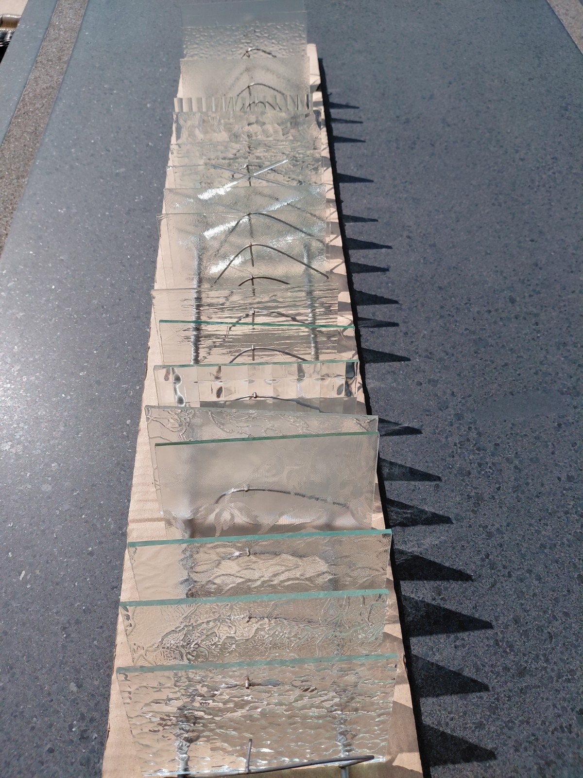 Glasplaatjes Glas in lood/Tiffany, Ophalen