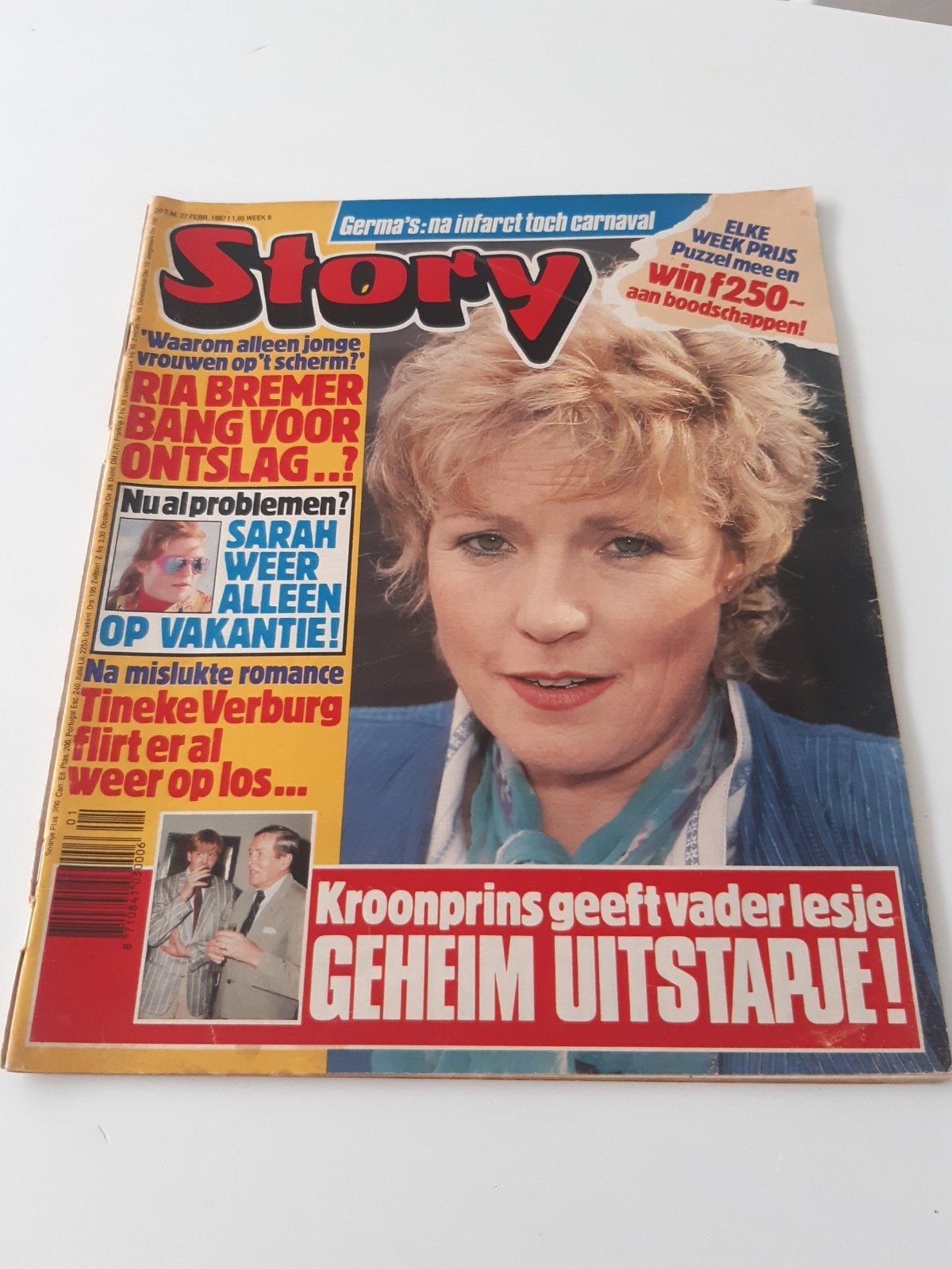 + Story 1987. Nr. 9 Ria Bremer. Tineke Verburg. Bas Westerwe, Verzenden, 1980 tot heden, Tijdschrift