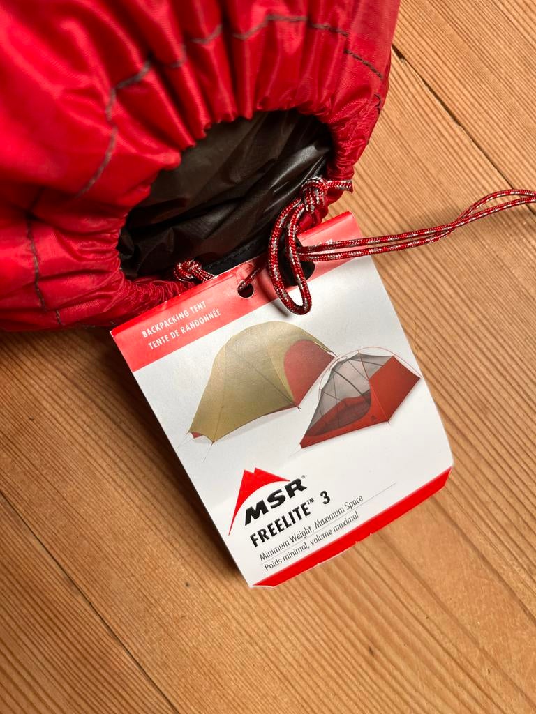 MSR Freelite 3 Backpacking Tent - Lichtgewicht en Compact, Caravans en Kamperen, Tenten, Ophalen of Verzenden, Zo goed als nieuw