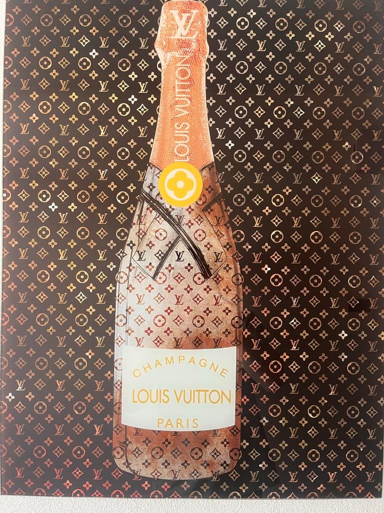 Twee schilderijen: Louis Vuitton en Gucci champagne, Ophalen of Verzenden