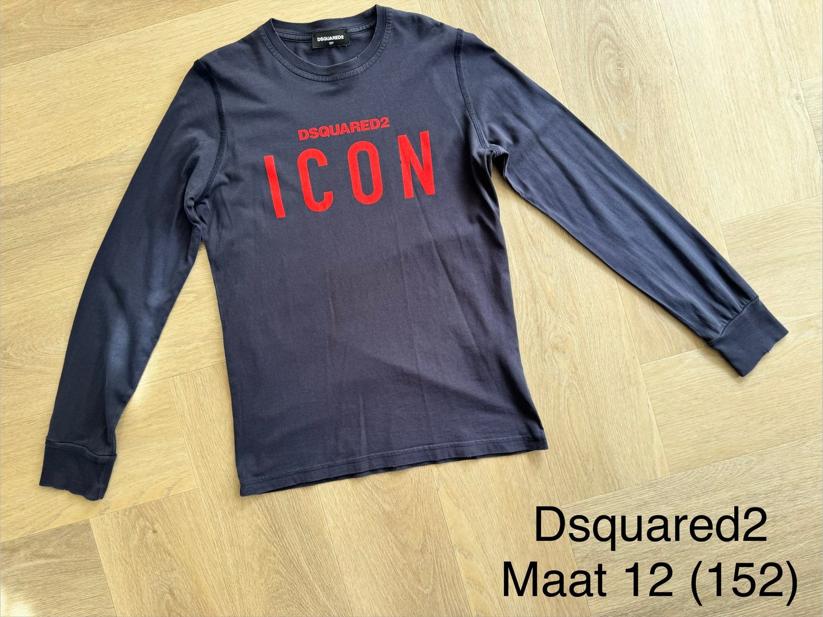 Longsleeve Dsquared2, maat 152, Ophalen, Gebruikt, Jongen, Shirt of Longsleeve