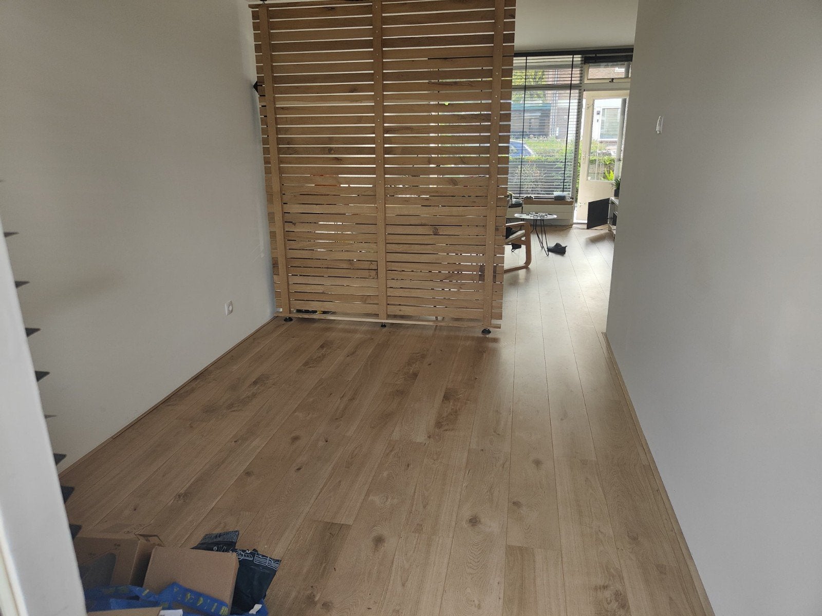 Room divider hout, Ophalen