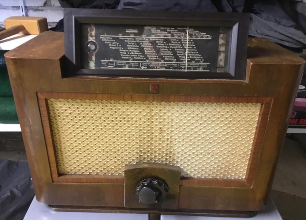 PHILIPS radio Symphony 750A Monoknop uit 1937, Audio, Tv en Foto, Radio's, Ophalen, Gebruikt, Radio