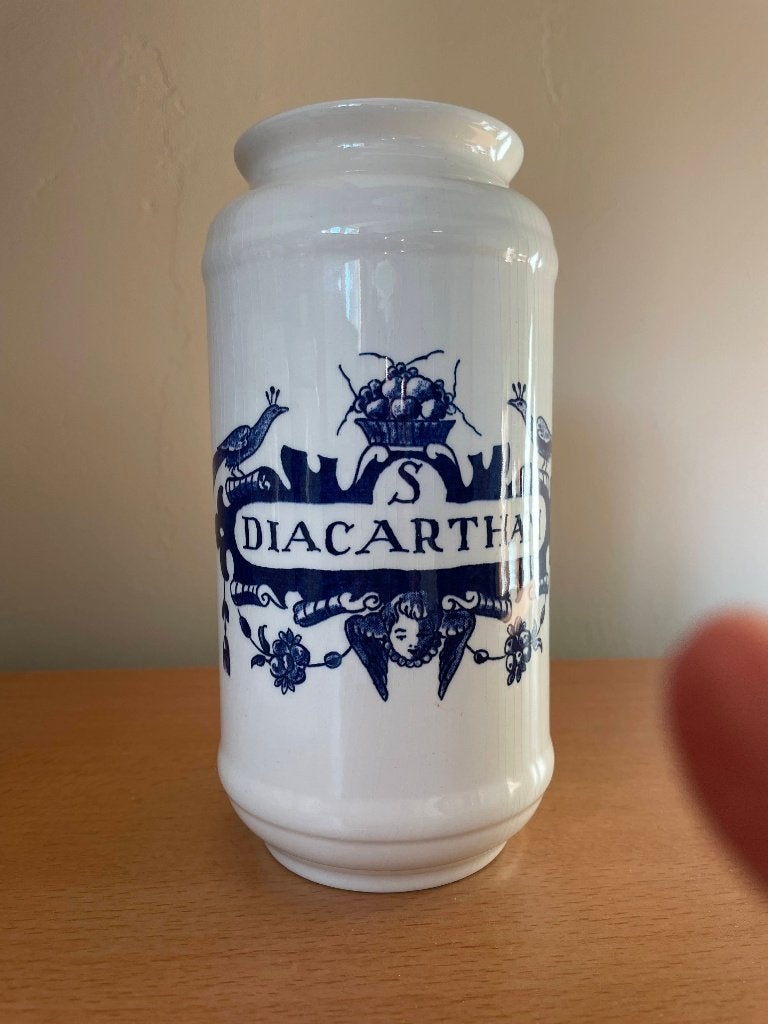 Oude apothekerspot S. DIACARTHAM, Ophalen of Verzenden