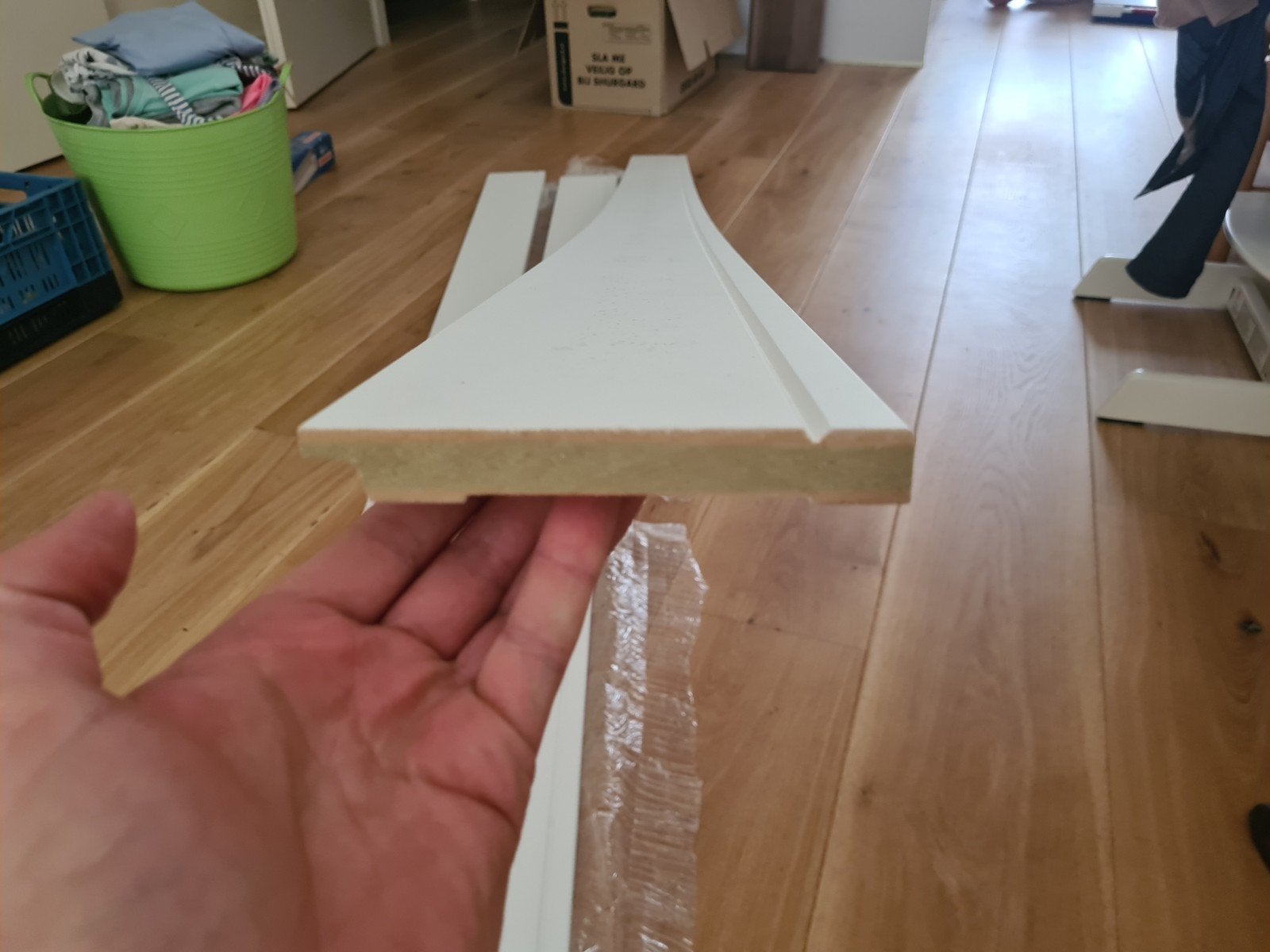 Linea MDF v313 140x18 plinten, Ophalen, Nieuw, Mdf, 200 tot 250 cm