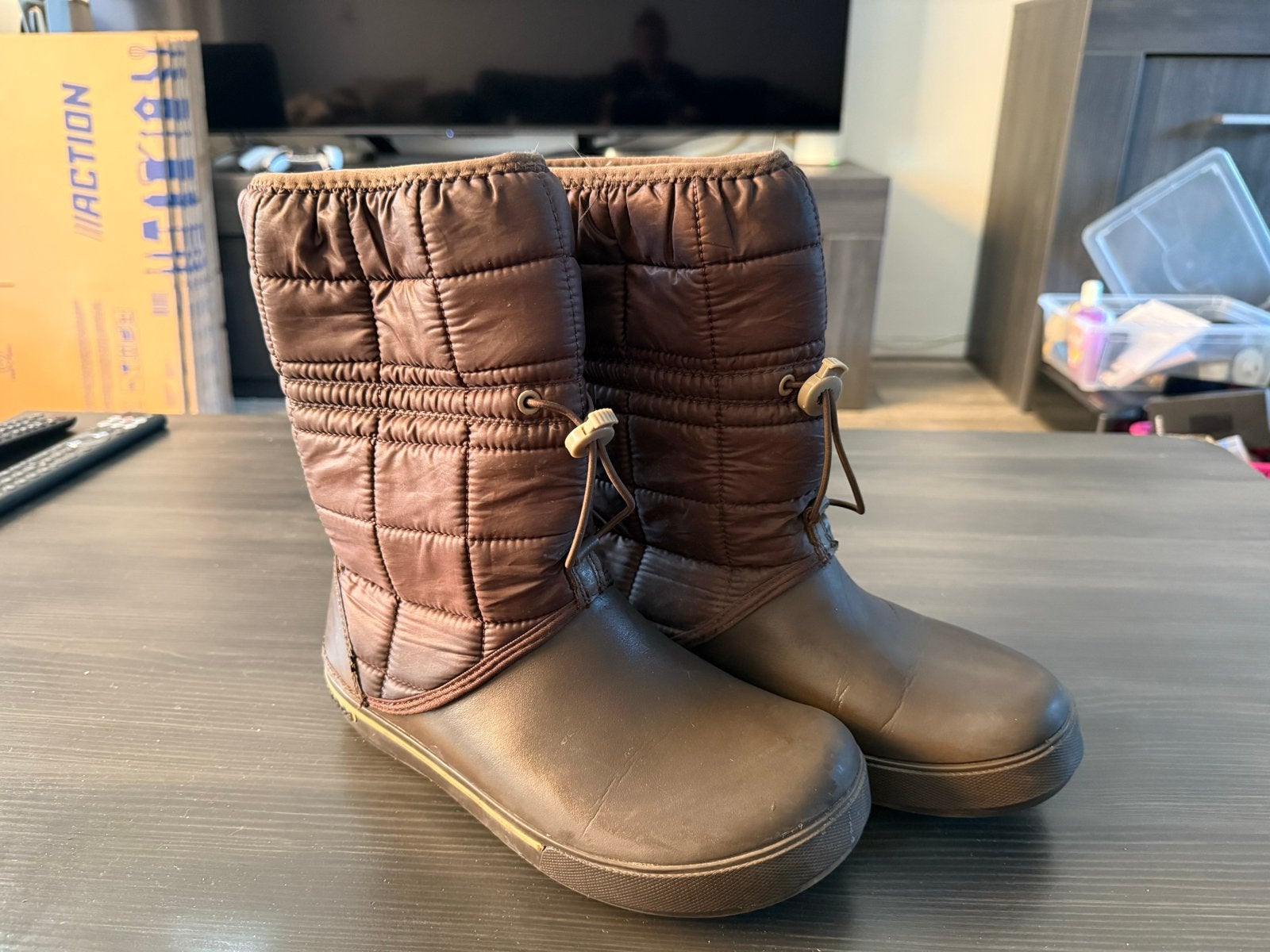 Crocs winterlaarzen - Bruin, maat 38, Bruin, Verzenden, Snowboots, Gedragen