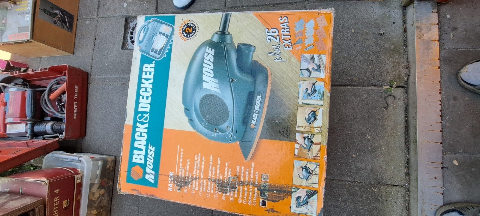 Black & Decker Mouse, Doe-het-zelf en Verbouw, Gereedschap | Schuurmachines, Ophalen, Gebruikt, Minder dan 600 watt, Vlakschuurmachine