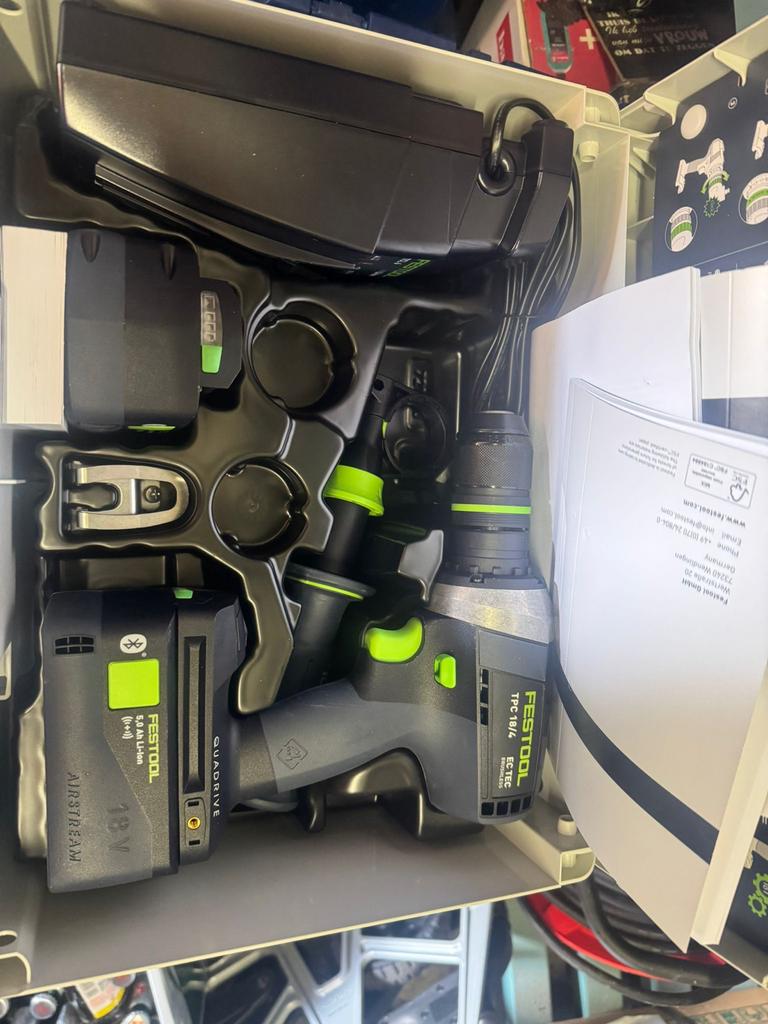 Festool TPC 18/4 Accu Boor-/Schroefmachine Quadrive, Ophalen, 600 watt of meer, Nieuw, Boor- en Schroefmachine