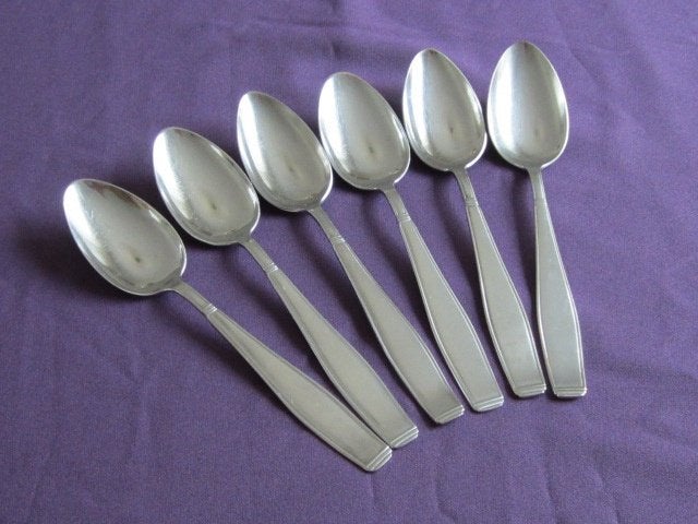 6 dinerlepel 21cm Gero Zilmeta Carre 562 Georg Nilsson, Gebruikt, Gero, Los bestek, Ophalen of Verzenden