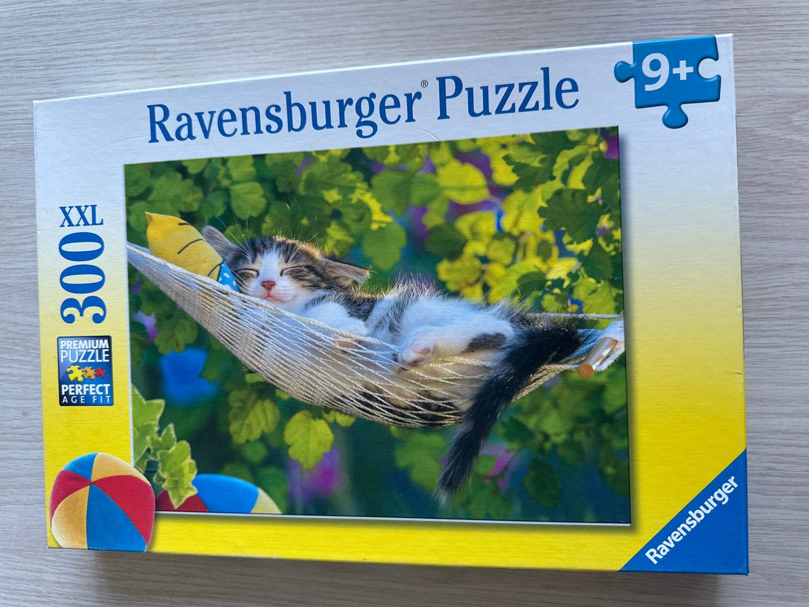 Ravensburger Legpuzzel XXL 300 stukjes - Slapend Katje, Ophalen of Verzenden, Minder dan 500 stukjes, Zo goed als nieuw, Legpuzzel