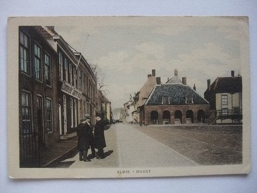 P319 Sluis - Markt, Verzenden, 1920 tot 1940, Ongelopen, Zeeland
