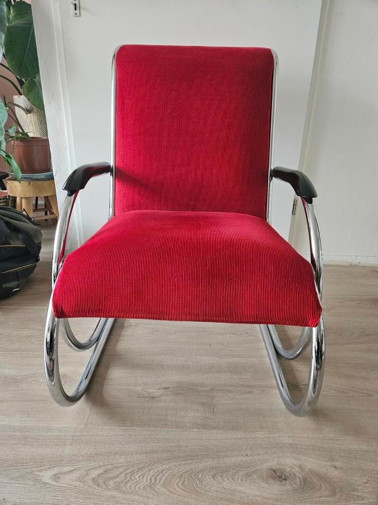 Paul Schuitema PS1 Rode Stoel - Dutch Originals, Huis en Inrichting, Fauteuils, Ophalen