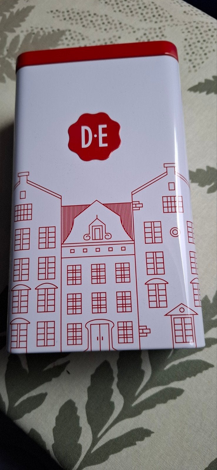 Ongebruikt Douwe Egberts bewaarblik, Ophalen of Verzenden, Nieuw, Wit, Metaal