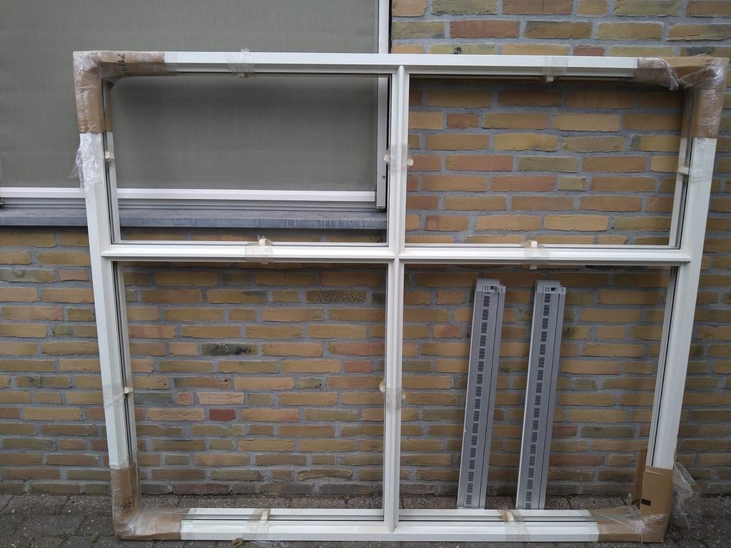 Kunststof kozijn 186cm x 156cm, Ophalen, Nieuw, Kunststof, Raamkozijn