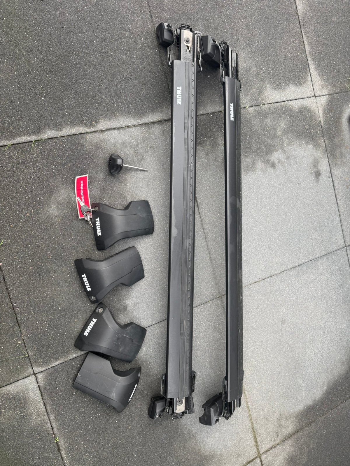 Tk thule dakdrager wingbar edge black audi q8, Ophalen of Verzenden, Zo goed als nieuw