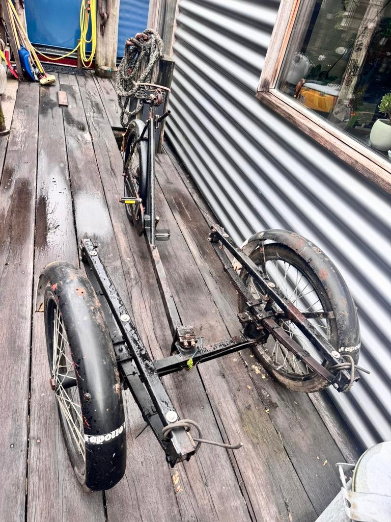 Mooie Apollo PTT bakfiets, Fietsen en Brommers, Gebruikt, Goederen, Trommelrem, Ophalen