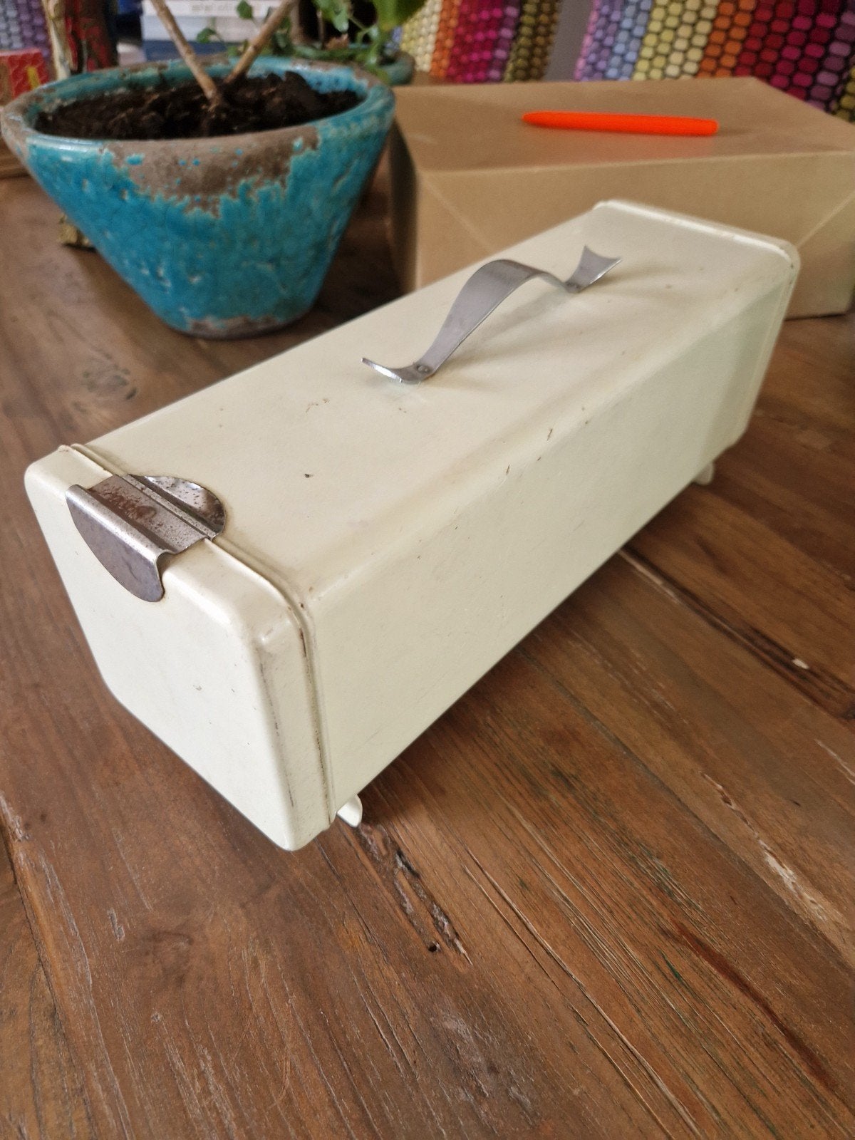 Vintage Koektrommel, Ophalen