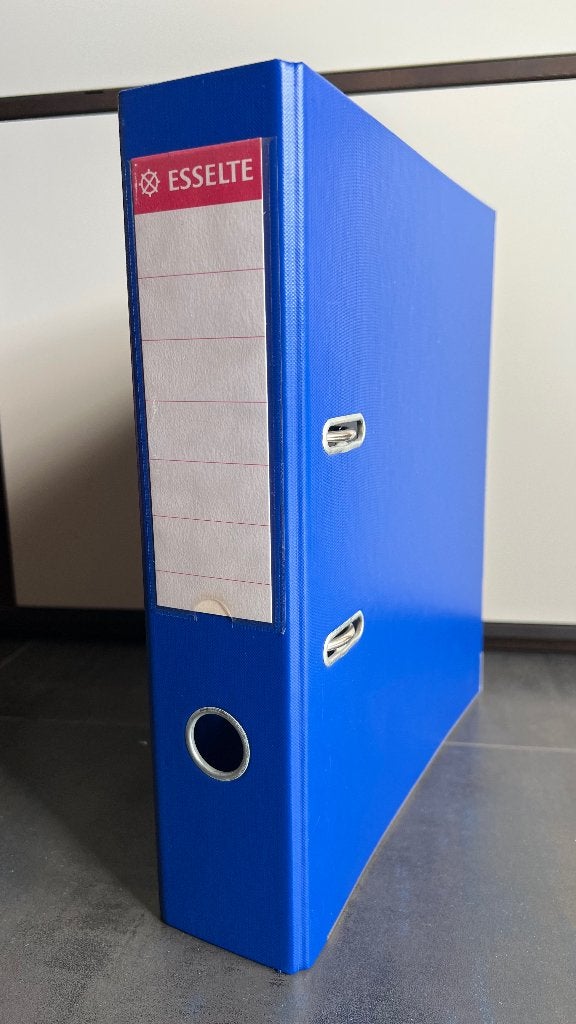 Ordner Esselte voor A4 kleur Blauw 2 Rings Rugbreedte 72 mm, Ophalen, Zo goed als nieuw